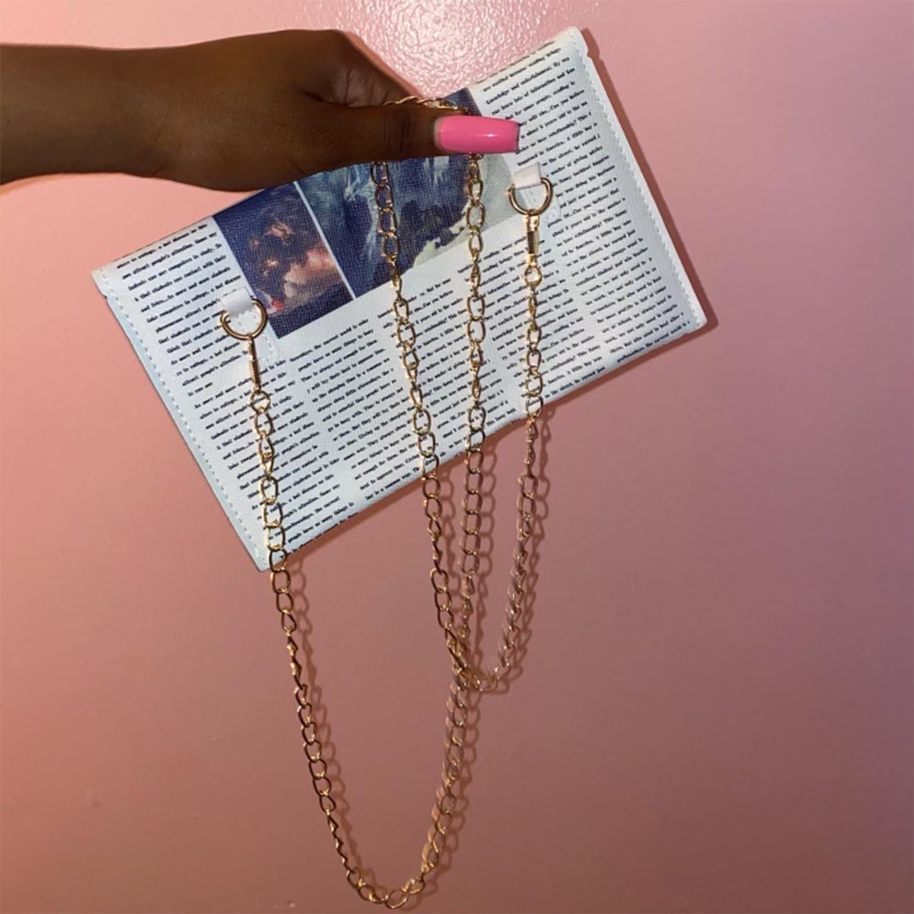 Newspaper Junky Clutch