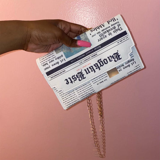 Newspaper Junky Clutch